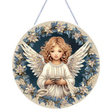 Angel Girl-Single Side Drill-Diamond Pendant