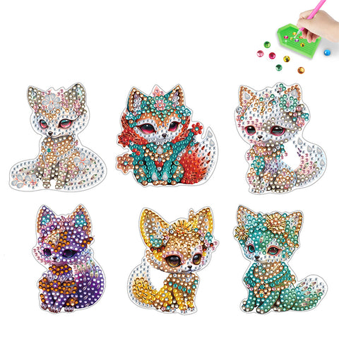 5/6/7Pcs/Set-Animal-Diamond Painting Magnet Refrigerator