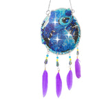 Animal-Feather Wind Chime Acrylic Diamond Pendant