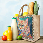 Linen Diamond Painting Tote Bag Replaceable Canvas