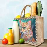 Linen Diamond Painting Tote Bag Replaceable Canvas