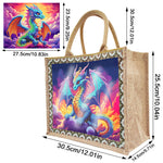 Linen Diamond Painting Tote Bag Replaceable Canvas