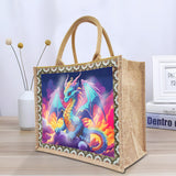 Linen Diamond Painting Tote Bag Replaceable Canvas