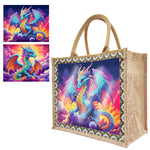 Linen Diamond Painting Tote Bag Replaceable Canvas