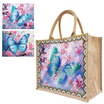 Linen Diamond Painting Tote Bag Replaceable Canvas