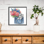 Cat-Partial Special Diamond Painting-30x30cm