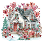 Love House-Partial Special Diamond Painting-30x30cm