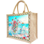 DIY Diamond Painting Linen Waterproof Handbag Shopping Storage Bag Totes Kit(with 2pcs diamond painting)