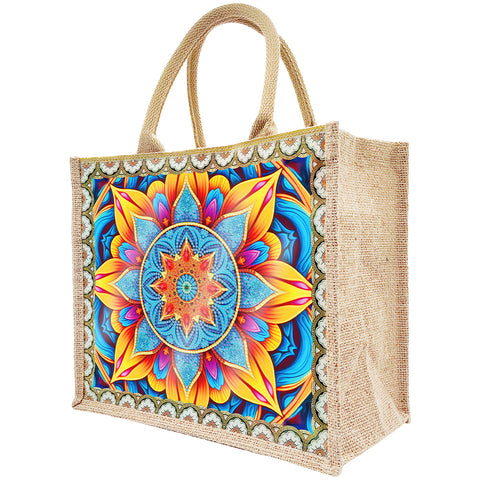 DIY Diamond Painting Linen Waterproof Handbag Shopping Storage Bag Totes Kit(with 2pcs diamond painting)