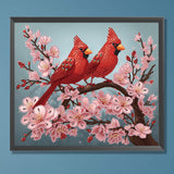 Cardinal-Partial Special Diamond Painting-35x30cm