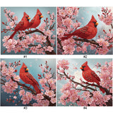 Cardinal-Partial Special Diamond Painting-35x30cm