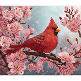 Cardinal-Partial Special Diamond Painting-35x30cm