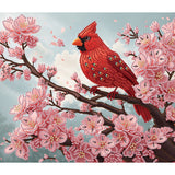 Cardinal-Partial Special Diamond Painting-35x30cm