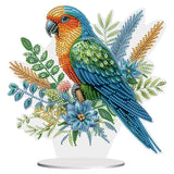 Parrot-Single Side Drill-Acrylic Diamond Desktop Ornament