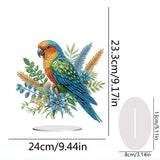 Parrot-Single Side Drill-Acrylic Diamond Desktop Ornament