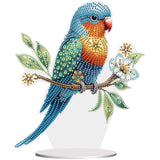 Parrot-Single Side Drill-Acrylic Diamond Desktop Ornament