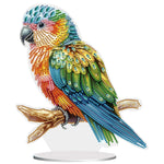 Parrot-Single Side Drill-Acrylic Diamond Desktop Ornament