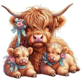 Animal Yak-Full Round Diamond Painting-30x30cm