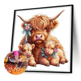 Animal Yak-Full Round Diamond Painting-30x30cm