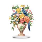 Flower And Bird Vase-Single Side Drill-Acrylic Diamond Desktop Ornament