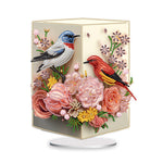 Flower And Bird Vase-Single Side Drill-Acrylic Diamond Desktop Ornament