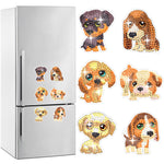 6/8/10Pcs/Set-Animal-Diamond Painting Magnet Refrigerator