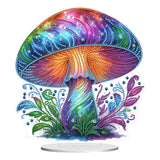 Mushroom-Single Side Drill-Acrylic Diamond Desktop Ornament