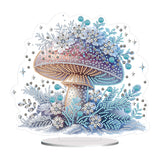 Mushroom-Single Side Drill-Acrylic Diamond Desktop Ornament