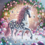 Unicorn-Partial Special Diamond Painting-30x30cm