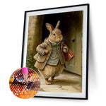 Gentleman Rabbit-Full Round Diamond Painting-30x40cm