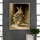 Gentleman Rabbit-Full Round Diamond Painting-30x40cm