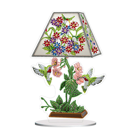 Flower Eagle Hummingbird-Single Side Drill-Acrylic Diamond Desktop Ornament