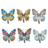 6Pcs/Set Animal-Diamond Art Craft Wall Hooks