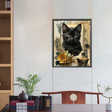 Cat-Full Round Diamond Painting-40x50cm