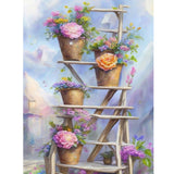 Gardening Flowers And Plants-Full Round Diamond Painting-30x40cm