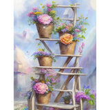 Gardening Flowers And Plants-Full Round Diamond Painting-30x40cm