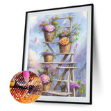 Gardening Flowers And Plants-Full Round Diamond Painting-30x40cm