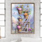 Gardening Flowers And Plants-Full Round Diamond Painting-30x40cm