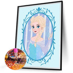 Disney Princess-Full Round Diamond Painting-30x40cm