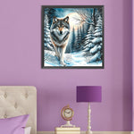 Wolf-Full Round Diamond Painting-50x50cm