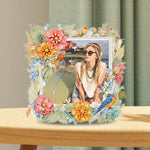 Flowers and Birds-Diamond Photo Frame