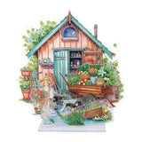 Garden-Single Side Drill-Acrylic Diamond Desktop Ornament