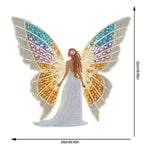 Butterfly Girl-Single Side Drill-Acrylic Diamond Desktop Ornament