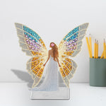 Butterfly Girl-Single Side Drill-Acrylic Diamond Desktop Ornament