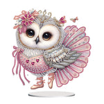 Mermaid Owl-Single Side Drill-Acrylic Diamond Desktop Ornament