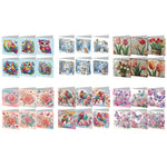 6/8/12Pcs/Set Christmas-Diamond Greeting Cards