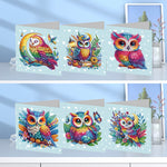 6/8/12Pcs/Set Christmas-Diamond Greeting Cards