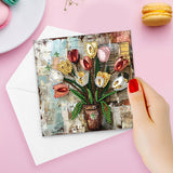 6/8/12Pcs/Set Christmas-Diamond Greeting Cards