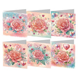 6/8/12Pcs/Set Christmas-Diamond Greeting Cards