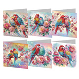 6/8/12Pcs/Set Christmas-Diamond Greeting Cards